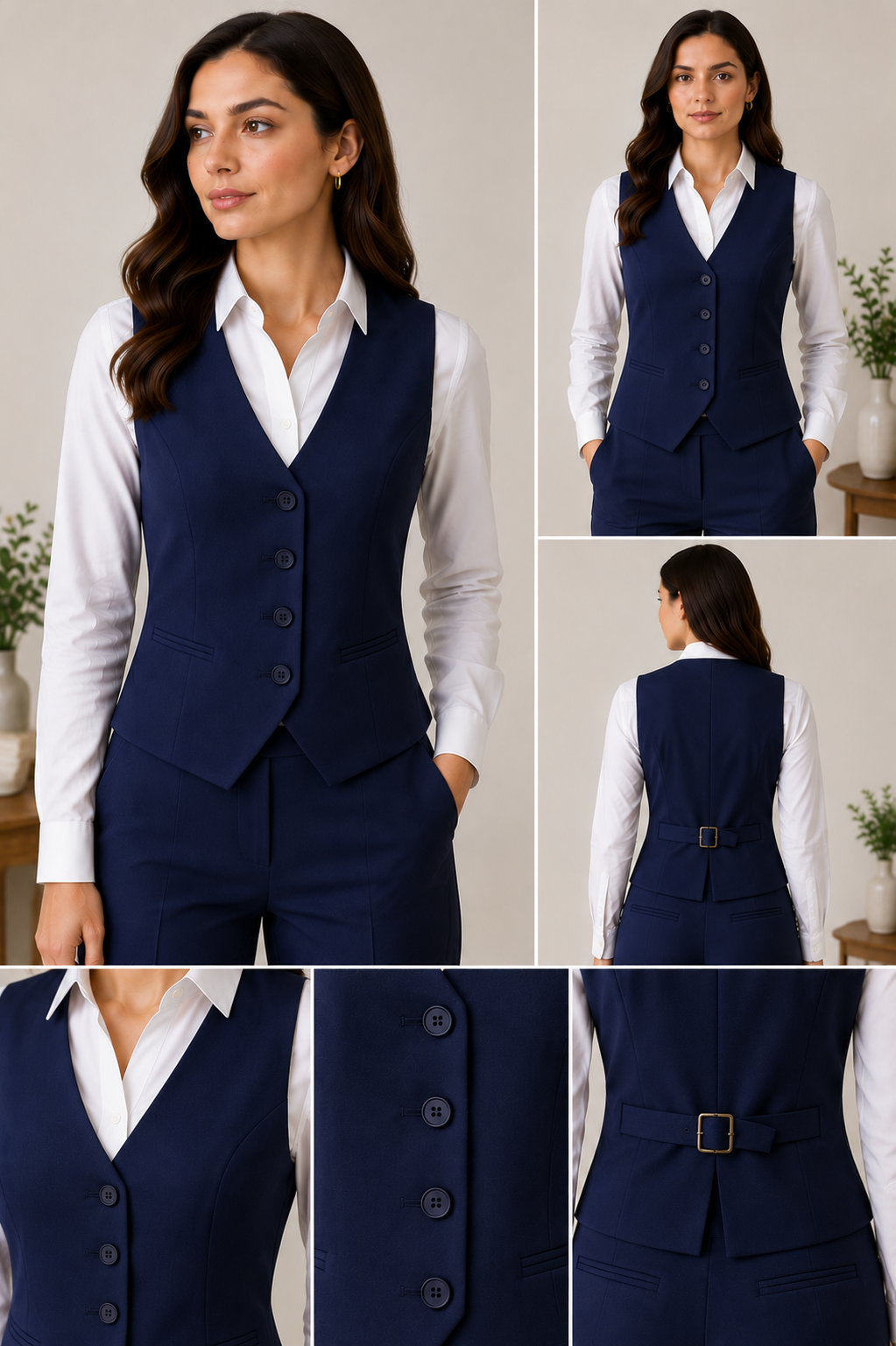 Single Breasted Women's Waistcoat